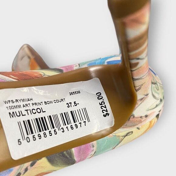 Ted Baker London Rymiiah Multicolor Art Print Court Heels w/ Bow Womens size 7.5 - Picture 12 of 12